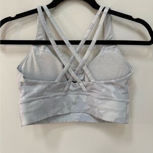 Lululemon Athletica Light Gray Camo Sports Bra